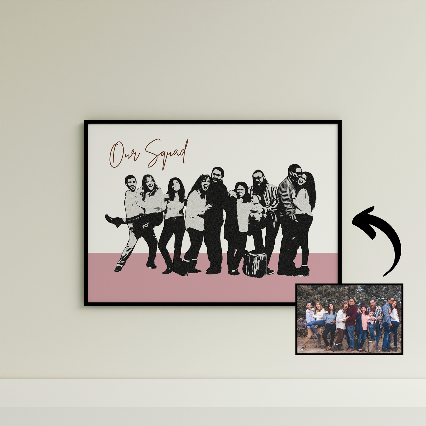 Stamped Moments Custom Canvas/Poster