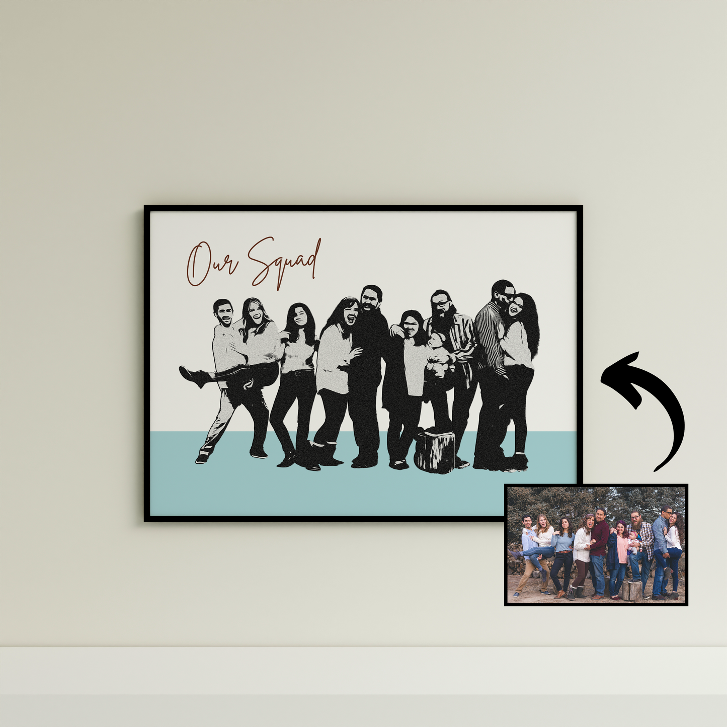 Stamped Moments Custom Canvas/Poster