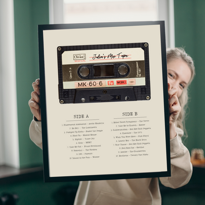 Custom Mixtape Poster/Canvas - Personalized Music Playlist