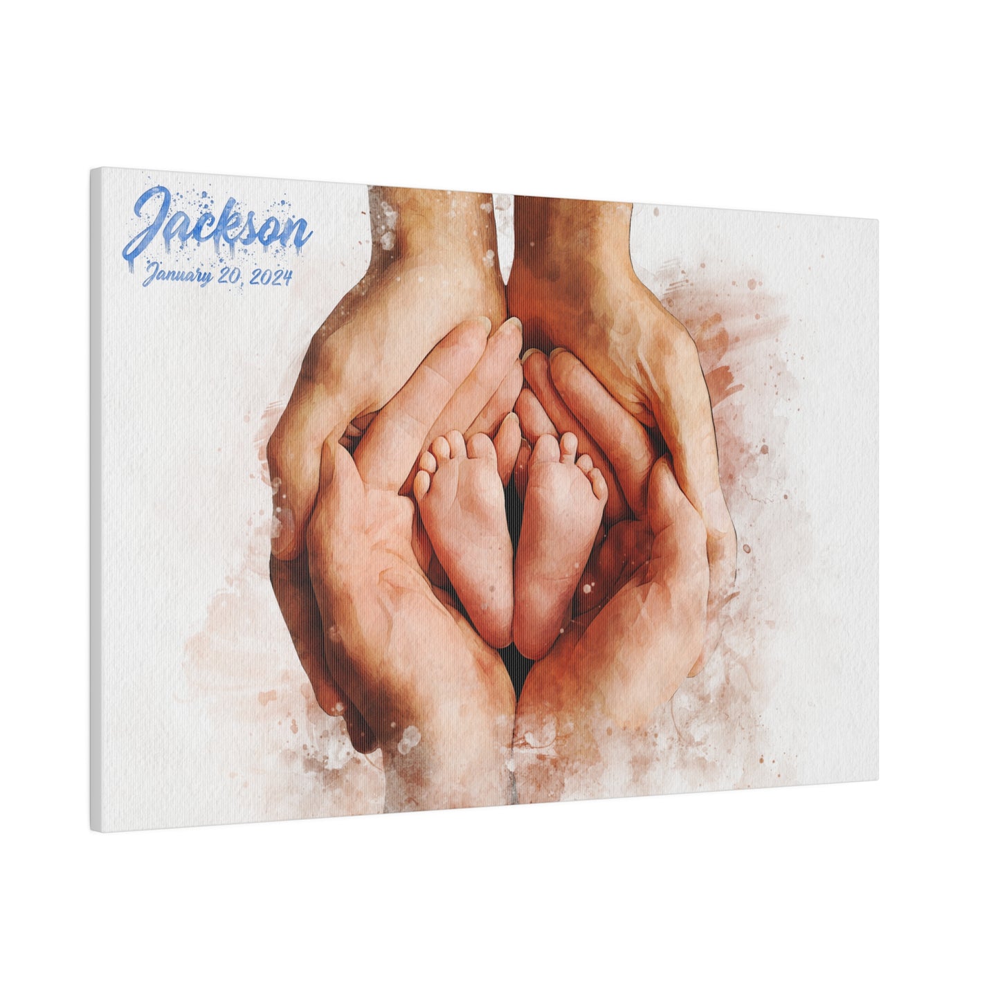 Watercolor Newborn - Canvas/Poster