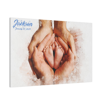 Watercolor Newborn - Canvas/Poster