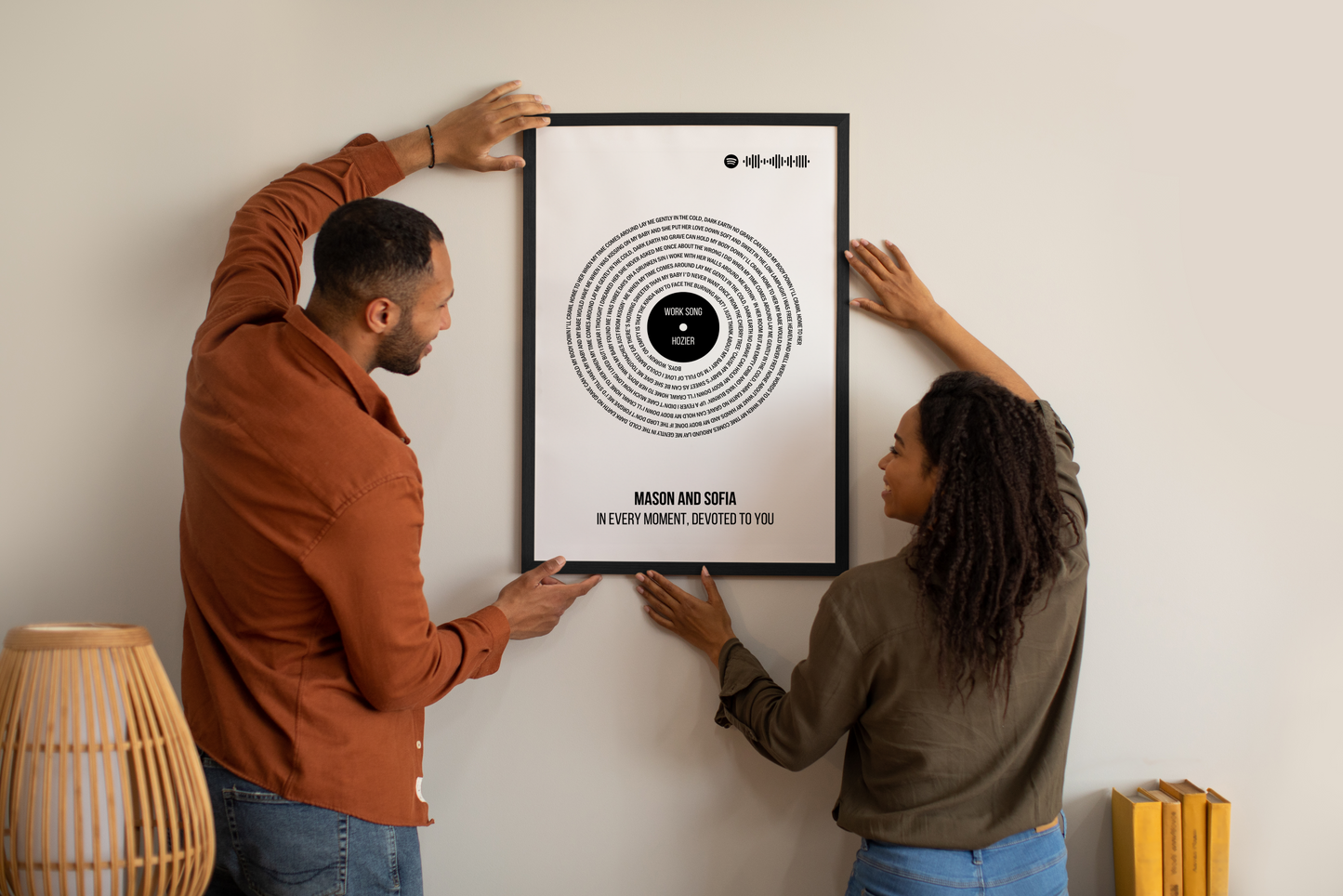 Personalized Vinyl Record Song With Lyrics - Clean